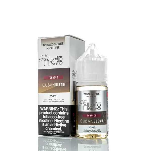 NKD 100 Salt E-Liquid - Cuban Blend - 30ml - 35mg