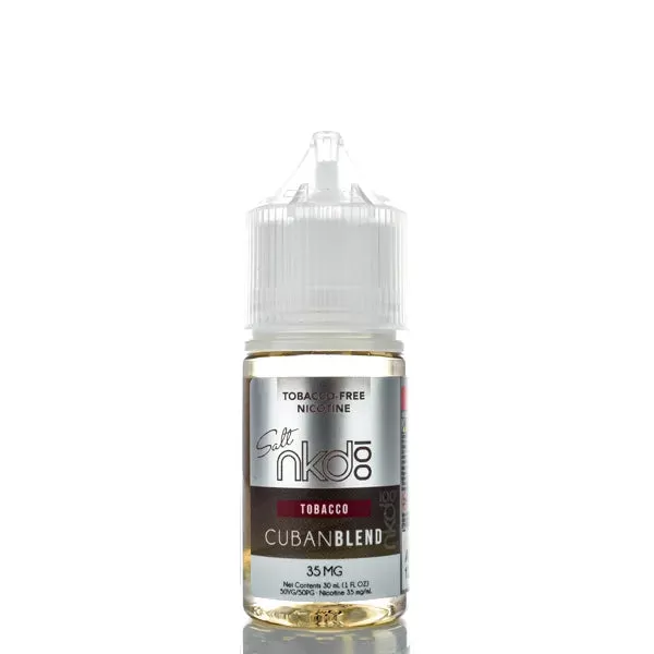 NKD 100 Salt E-Liquid - Cuban Blend - 30ml - 35mg - Image 2