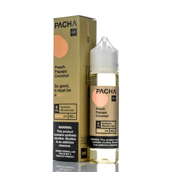 Pachamama Syn - Peach Papaya Coconut Cream - 60ml - 3mg