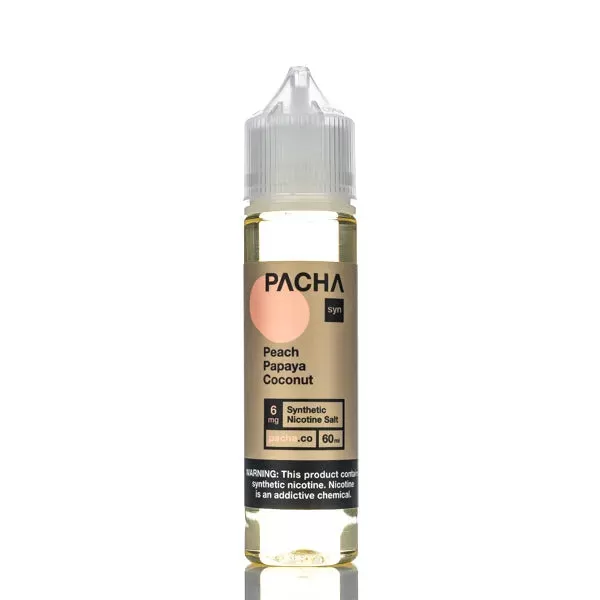 Pachamama Syn - Peach Papaya Coconut Cream - 60ml - 3mg - Image 2