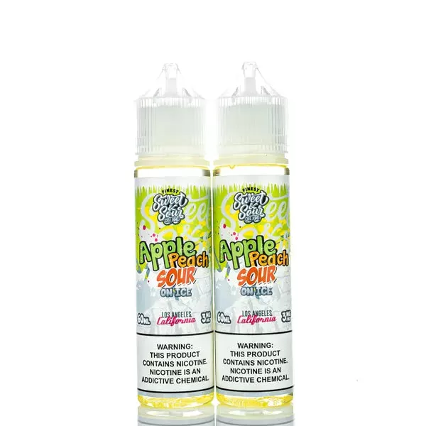 The Finest E-Liquid - Sweet & Sour - Apple Peach Sour On Ice - 120ml (DISCONTINUED) - 6mg - Image 2