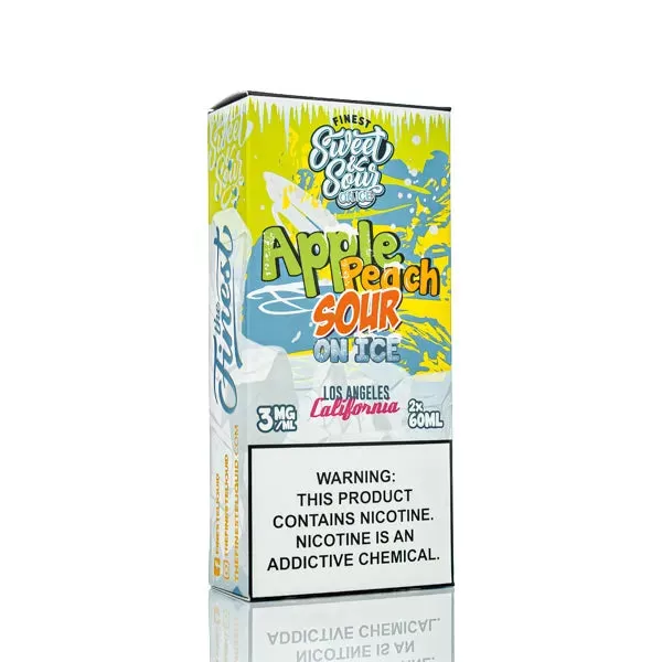 The Finest E-Liquid - Sweet & Sour - Apple Peach Sour On Ice - 120ml (DISCONTINUED) - 6mg - Image 3
