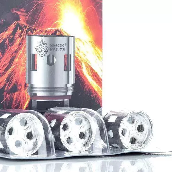 SMOK TFV12 V12 Replacement Coil Pack - Pack of 3 - 0.16 ohm V12 T8 Replacement Coils - Image 2