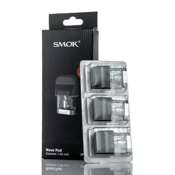 SMOK Novo Replacement Cartridge - Pack of 3 - 1.2 ohm Novo Replacement Cartridges - 2ml (DISCONTINUED) - Image 3