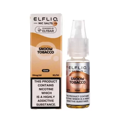 ELFLIQ Snoow Tobacco (Cream Tobacco) Nic Salt - 10mg