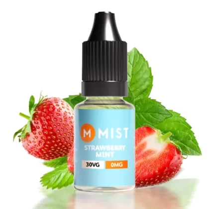 Strawberry Mint E Liquid 10ml - 30PG/70VG (Extra Vapour) / NONE 0mg