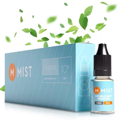 Double Mint Premium E Liquid (10x10ml) - NONE 0mg