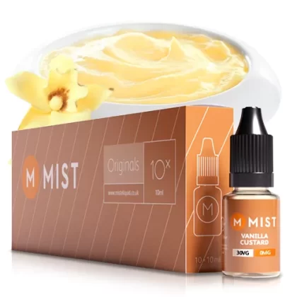 Vanilla Custard E Liquid (10x10ml) - 70PG/30VG (Standard) / Medium 12mg