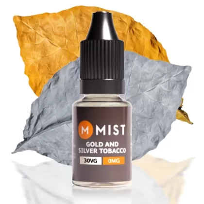 Gold & Silver Tobacco E Liquid 10ml - 70PG/30VG (Standard) / NONE 0mg