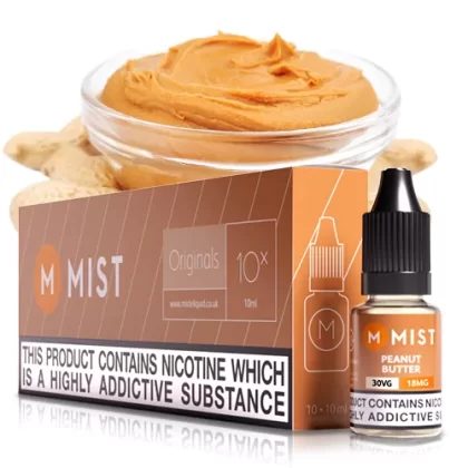 Peanut Butter E Liquid (10x10ml) - 70PG/30VG (Standard) / Medium 12mg