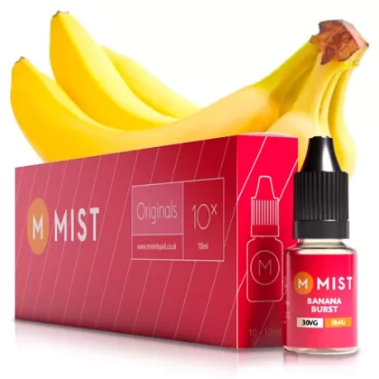 Banana Burst E Liquid (10x10ml) - 70PG/30VG (Standard) / High 18mg