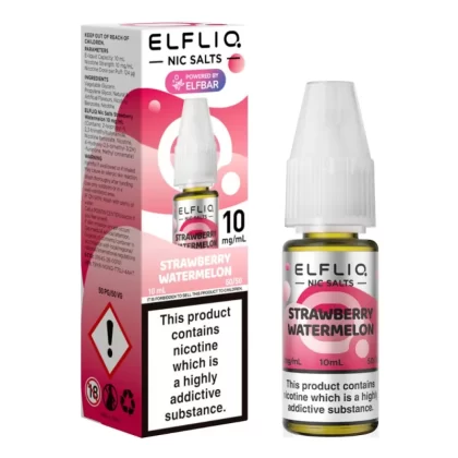 Strawberry Watermelon Nic Salt E-Liquid by Elf Bar Elfliq (10ml) - 5mg