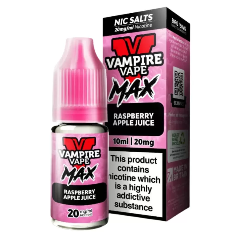 Raspberry Apple VV Max Nic Salt E-Liquid by Vampire Vape (10ml) - 10mg