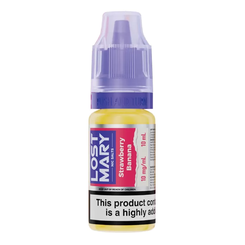 Strawberry Banana Nic Salt E-Liquid by Lost Mary (10ml) - 20mg