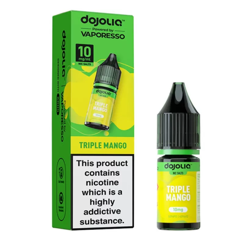 Triple Mango Nic Salt E-Liquid by Dojoliq (10ml) - 10mg