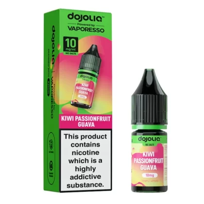 Kiwi Passionfruit Guava Nic Salt E-Liquid by Dojoliq (10ml) - 20mg