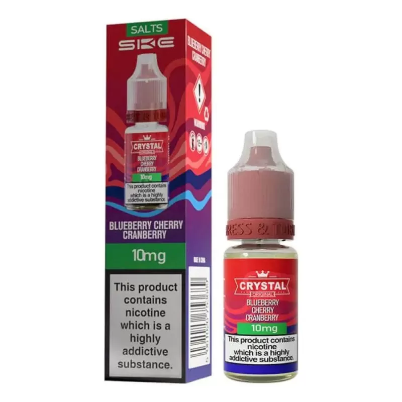 Blueberry Cherry Cranberry Nic Salt E-Liquid Original Series by SKE Crystal (10ml) - 10mg