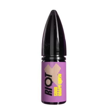 Sour Grape Chew Nic Salts E-Liquid Riot X by Riot Squad (10ml) - 5mg