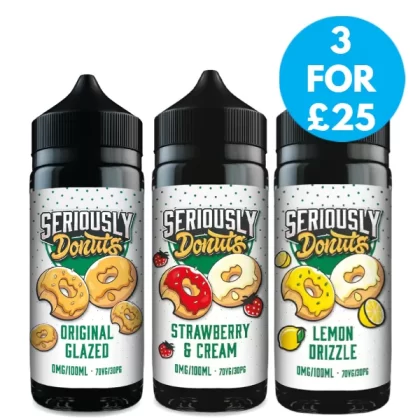 0mg Seriously Donuts Doozy Vape 100ml Shortfill (70VG/30PG)