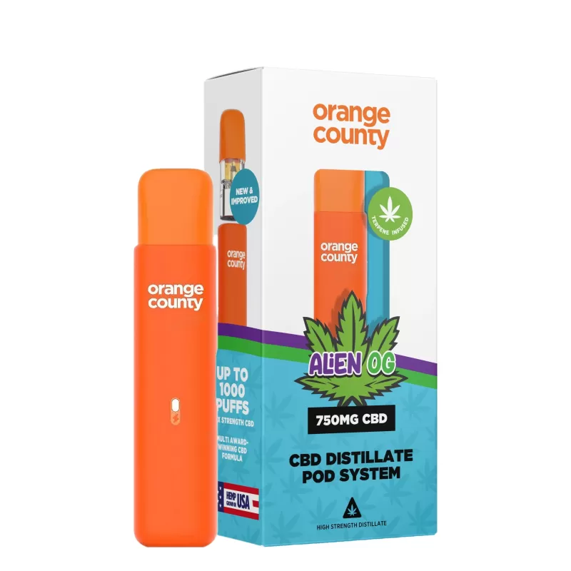 Orange County CBD 750mg Prefilled Vape Kit