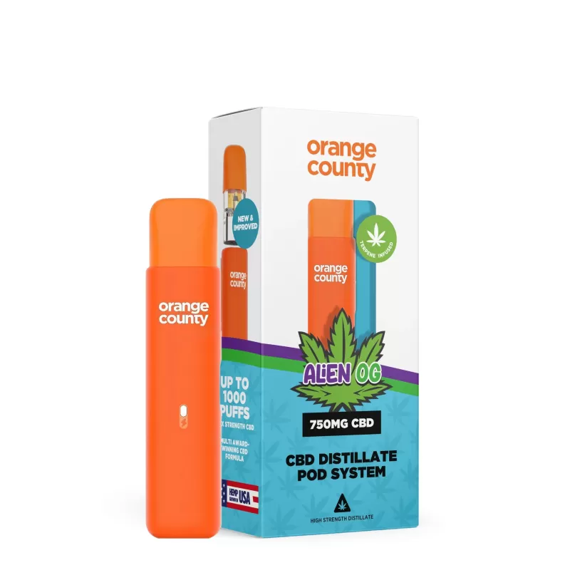 Orange County CBD 750mg Prefilled Vape Kit - Image 2