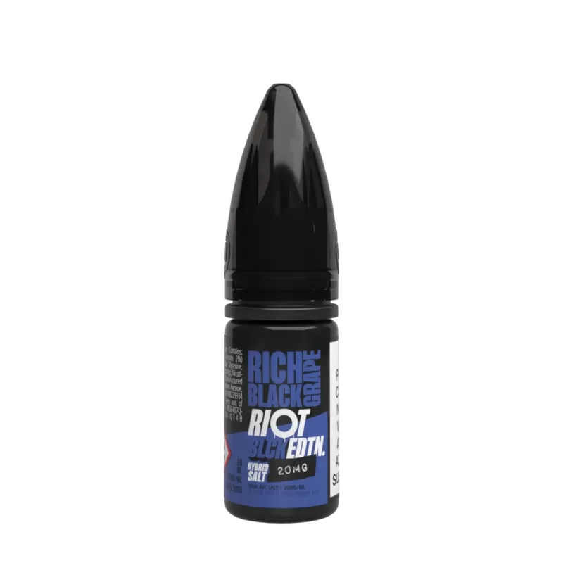 20mg Riot Squad Black Edition V2 Nic Salts 10ml (50VG/50PG) - Image 3