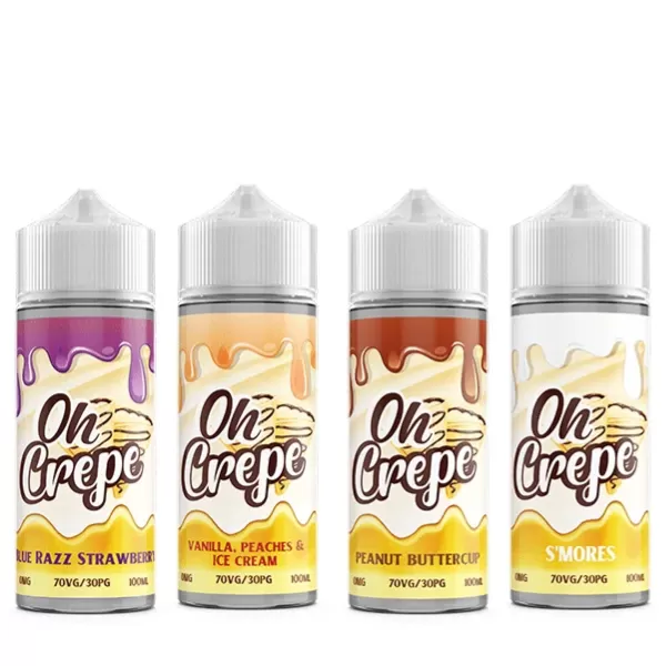 0mg Oh Crepe 100ml Shortfill (70VG/30PG)