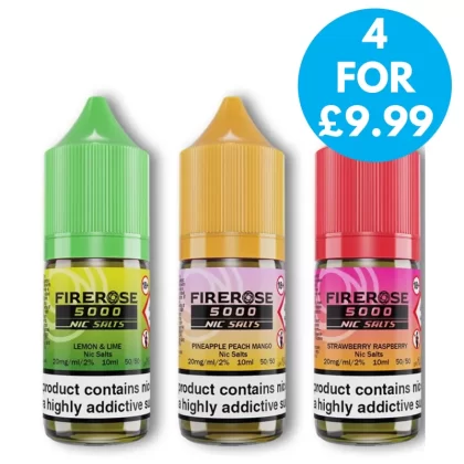 20mg Elux Firerose 5000 Nic salts 10ml (50VG/50PG)