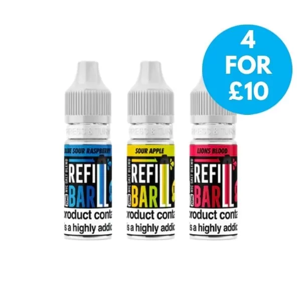 10mg Refill Bar Salts 10ml Nic Salts