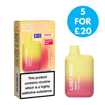 20mg Lost Mary BM600 Vape 600 Puffs