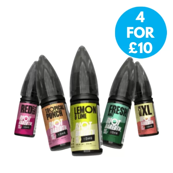 10mg (1%) Riot E-liquid BAR EDTN 10ml Nic Salts