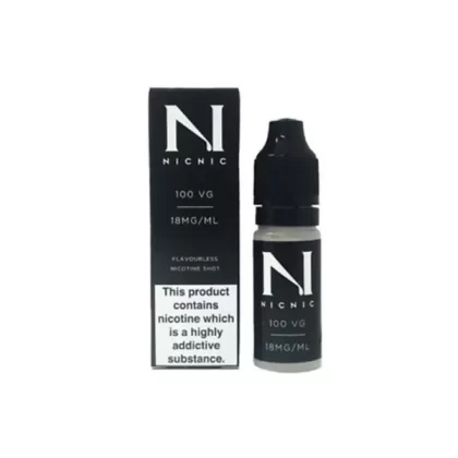 NIC NIC 18mg Flavourless Vape Juice Nicotine Shot (100VG) 10ml - Nic / 18mg / 100VG