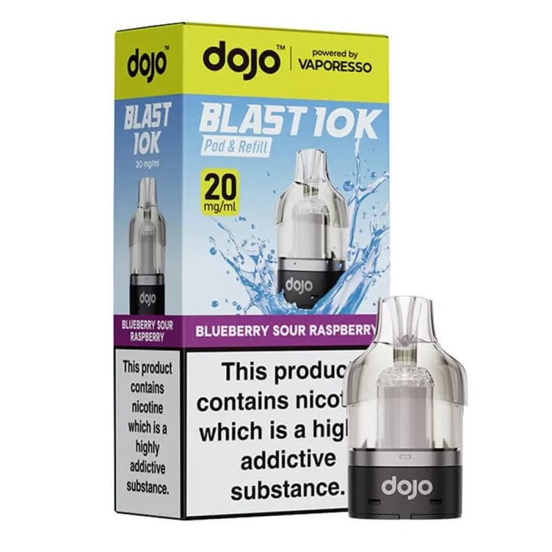 Dojo Blast 10K Blueberry Sour Raspberry Prefilled Pods - 10mg