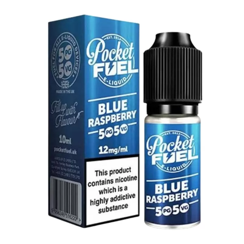 Blue Raspberry 50/50 E-Liquid by Pocket Fuel (10ml) - 3mg
