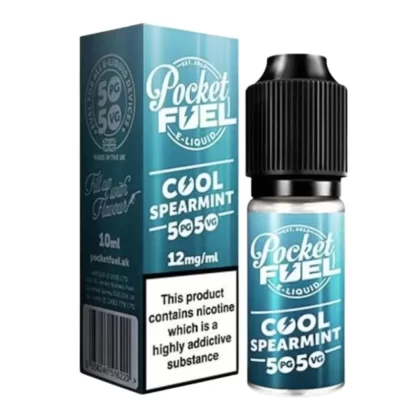 Cool Spearmint 50/50 E-Liquid by Pocket Fuel (10ml) - 6mg