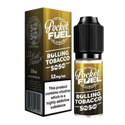 Rolling Tobacco 50/50 E-Liquid by Pocket Fuel (10ml) - 12mg