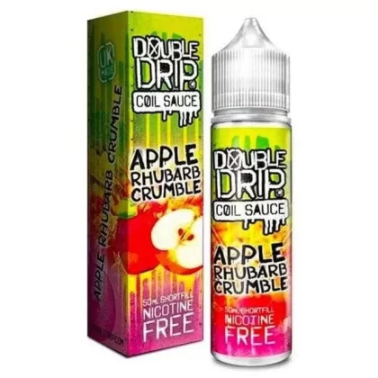 Apple Rhubarb Crumble Shortfill E-Liquid by Double Drip (50ml) - 0mg