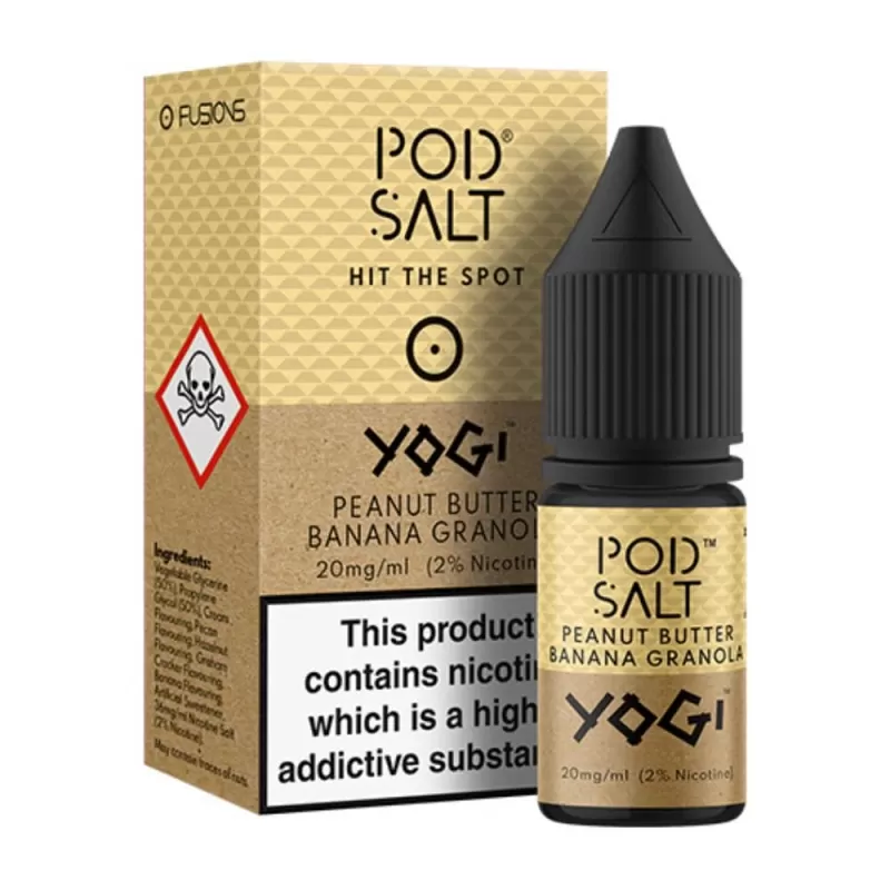 Peanut Butter Banana Granola Nic Salt E-Liquid Fusion Series by Pod Salt (10ml) - 11mg