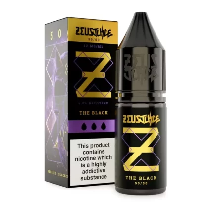 The Black E-Liquid 50/50 Series by Zeus Juice (10ml) - 12mg