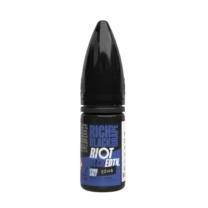 Rich Black Grape E-Liquid Black Edition by Riot Squad (10ml) - 10mg