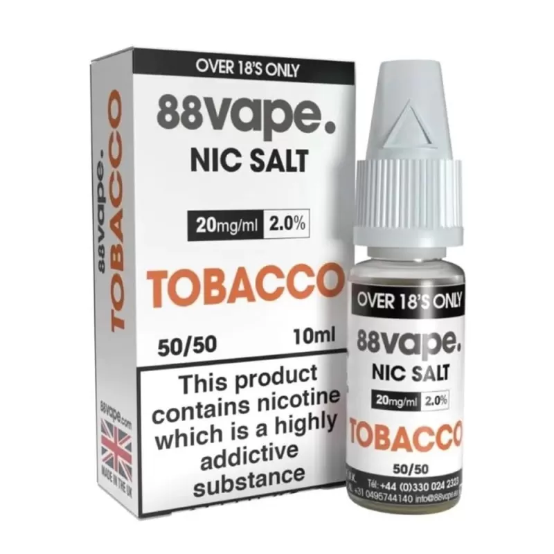 Tobacco Nic Salt E-Liquid by 88vape (10ml) - 20mg