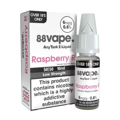 Raspberry Ripple E-Liquid Anytank & Original Series by 88vape (10ml) - 11mg