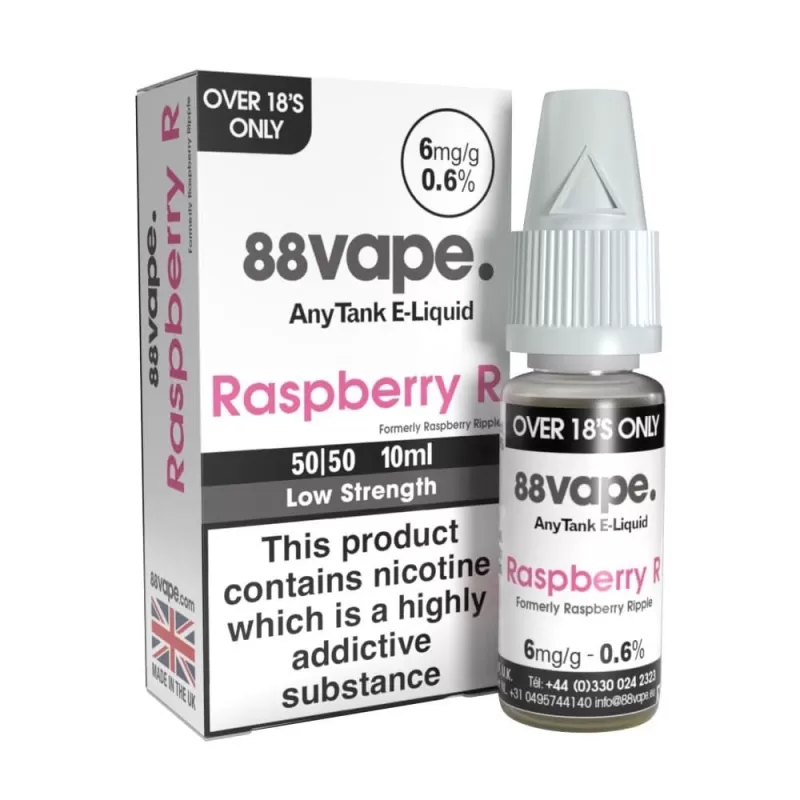 Raspberry Ripple E-Liquid Anytank & Original Series by 88vape (10ml) - 11mg