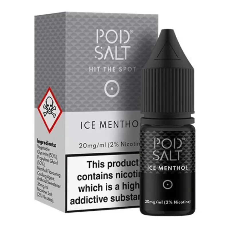 Ice Menthol Nic Salt E-Liquid by Pod Salt (10ml) - 11mg