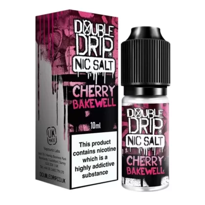 Cherry Bakewell Nic Salt E-Liquid by Double Drip (10ml) - 20mg