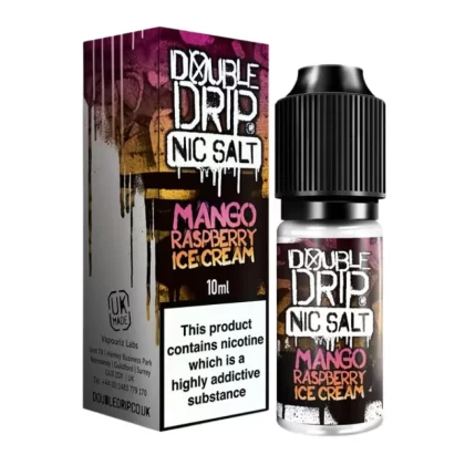 Mango Raspberry Ice Cream Nic Salt E-Liquid by Double Drip (10ml) - 20mg