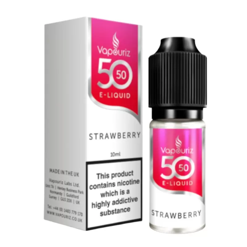 Strawberry E-Liquid 50/50 Series by Vapouriz (10ml) - 6mg