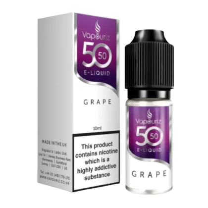 Grape E-Liquid 50/50 Series by Vapouriz (10ml) - 18mg