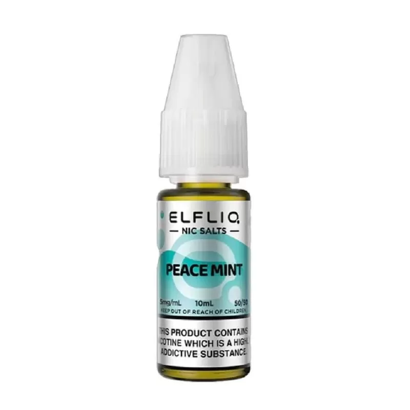 Peace Mint Nic Salt E-Liquid by Elf Bar Elfliq (10ml) - 20mg - Image 2