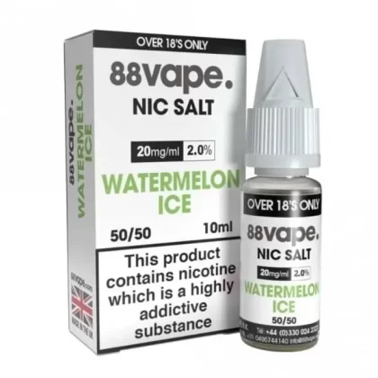Watermelon Ice Nic Salt E-Liquid by 88vape (10ml) - 20mg
